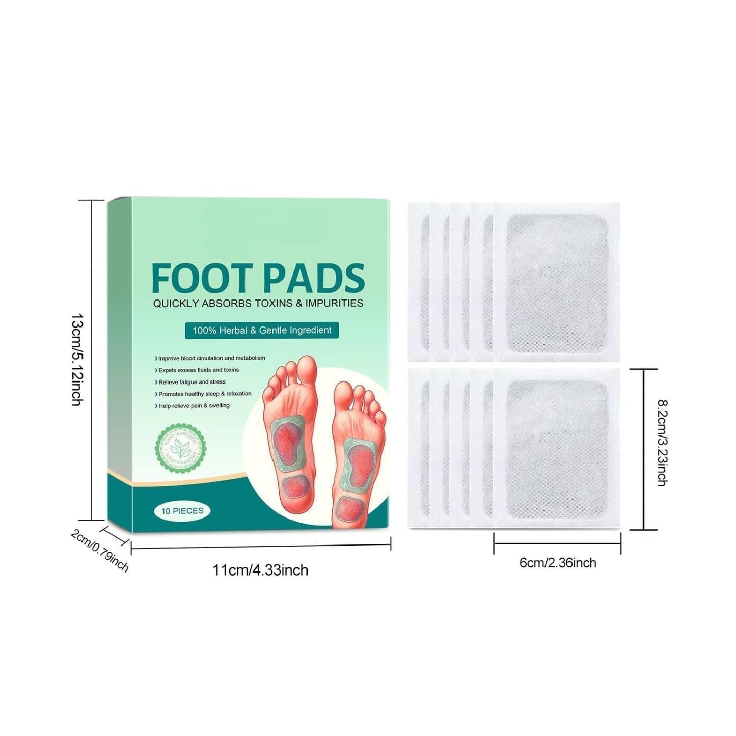 Deep Cleansing Foot Patches (Pack of 2) 20 Pices