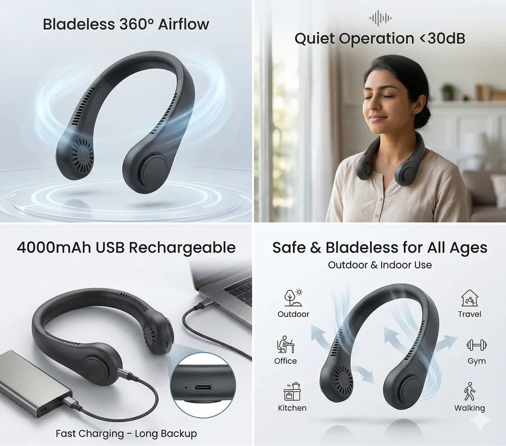Hands Free Bladeless Fan